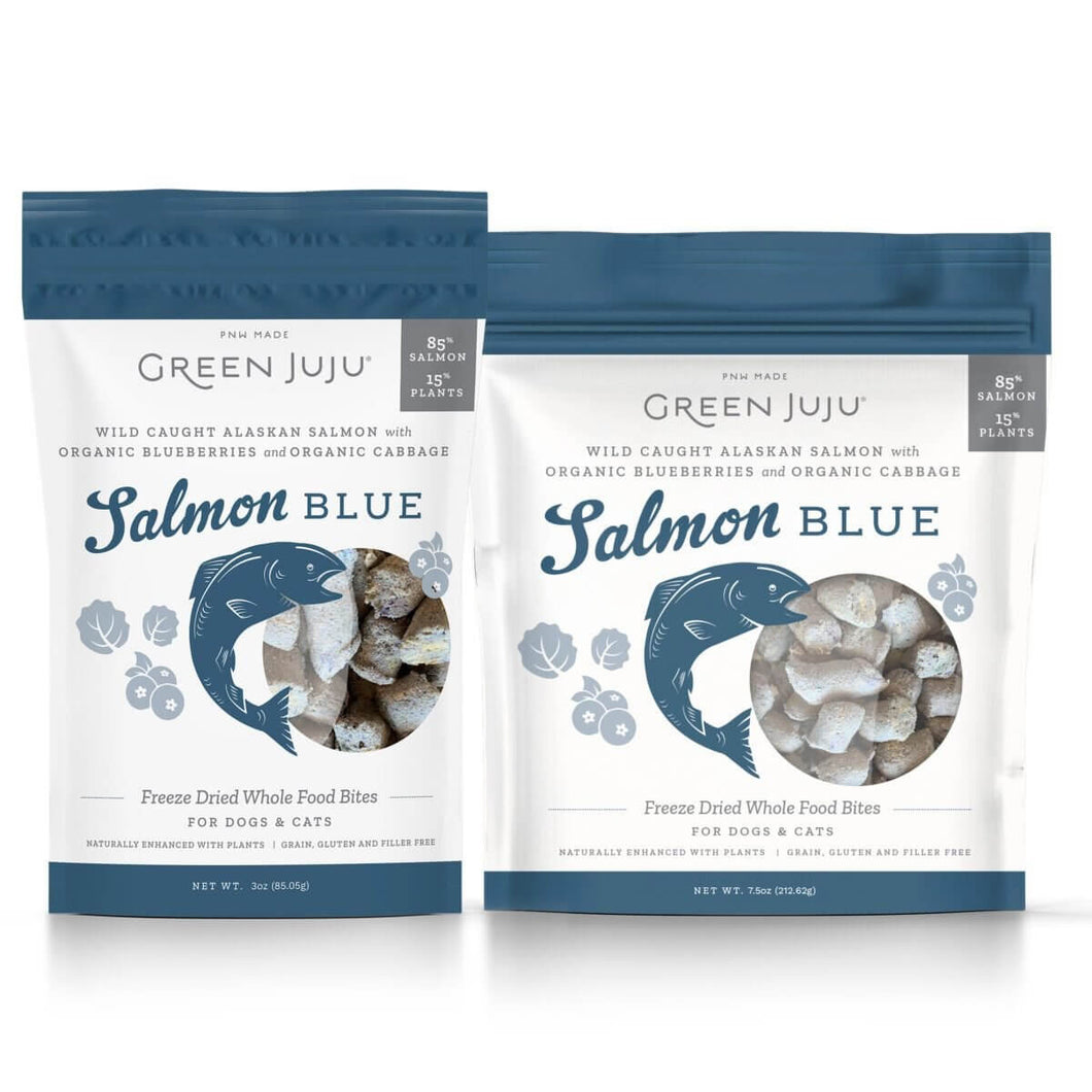 Green Juju Freeze Dried Salmon Blue - Bakersfield Pet Food Delivery