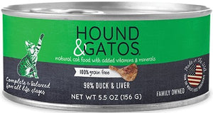 Hound & Gatos Grain Free 98% Duck & Liver for Cat - Bakersfield Pet Food Delivery