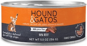 Hound & Gatos Grain Free Beef for Cat - Bakersfield Pet Food Delivery