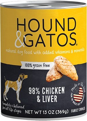 Hound & Gatos Grain Free Chicken & Chicken Liver for Dog - Bakersfield Pet Food Delivery