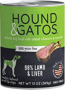 Hound & Gatos Grain Lamb & Lamb Liver for Dog - Bakersfield Pet Food Delivery