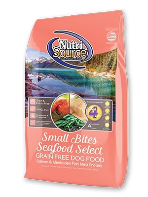 NutriSource Grain-Free Small Bite Seafood Select for Dogs - Bakersfield Pet Food Delivery