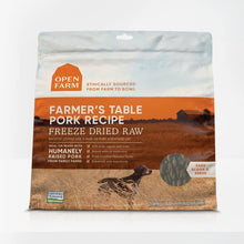 Load image into Gallery viewer, Open Farm Farmer’s Table Pork Freeze Dried Raw Dog Food 13.5oz