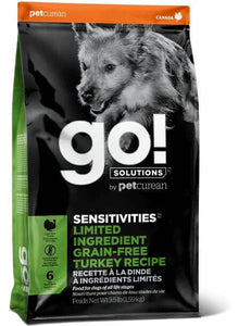 Petcurean GO! Solutions Sensitivities LIMITED INGREDIENT Grain Free Turkey Recipe - Bakersfield Pet Food Delivery