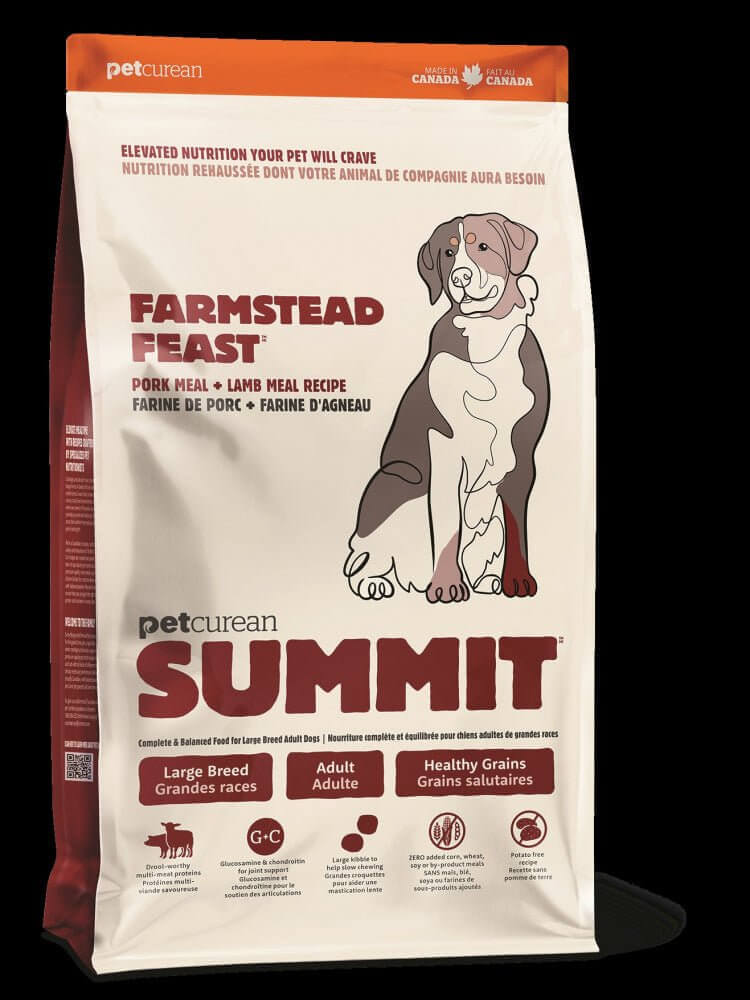 Petcurean Summit Farmstead Large Breed Pork Meal + Lamb Meal Recipe - Bakersfield Pet Food Delivery