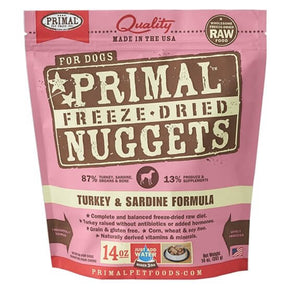 Primal Raw Freeze-Dried Turkey & Sardine Formula - Bakersfield Pet Food Delivery