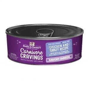 Stella & Chewy's Carnivore Cravings Savory Shreds Chicken & Turkey 2.8oz