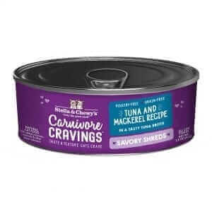 Stella & Chewy's Carnivore Cravings Savory Shreds Tuna & Mackerel 2.8oz