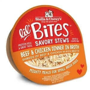 Stella & Chewy's Lil' Bites Savory Stew Beef & Chicken Dinner in Broth 2.7oz