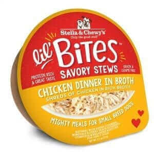 Stella & Chewy's Lil' Bites Savory Stew Chicken Dinner in Broth 2.7oz - Bakersfield Pet Food Delivery