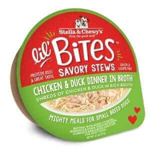 Stella & Chewy's Lil' Bites Savory Stew Chicken & Duck Dinner in Broth 2.7oz