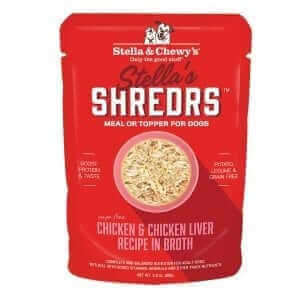 Stella & Chewy's Shredrs Chicken & Chicken Liver in Broth 2.8oz