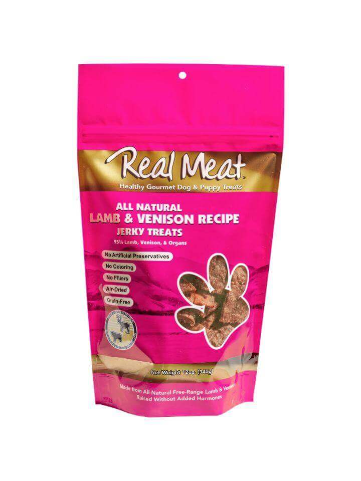 The Real Meat Company Lamb & Venison Jerky Treat - Bakersfield Pet Food Delivery