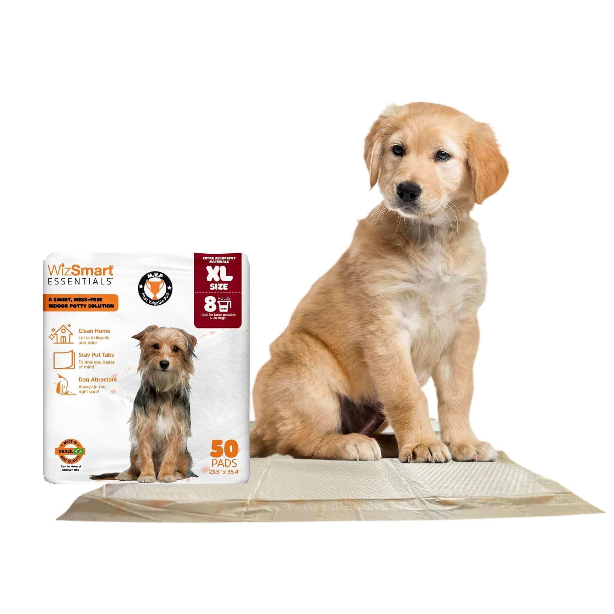 WizSmart Essentials Dog Puppy Pads Quality Training Solution