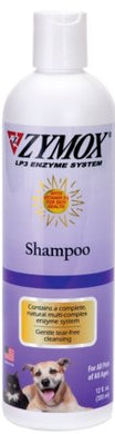 ZYMOX Vitamin D3 Shampoo 12oz for pets, supports skin health, gentle, pH-balanced, and tear-free formula.